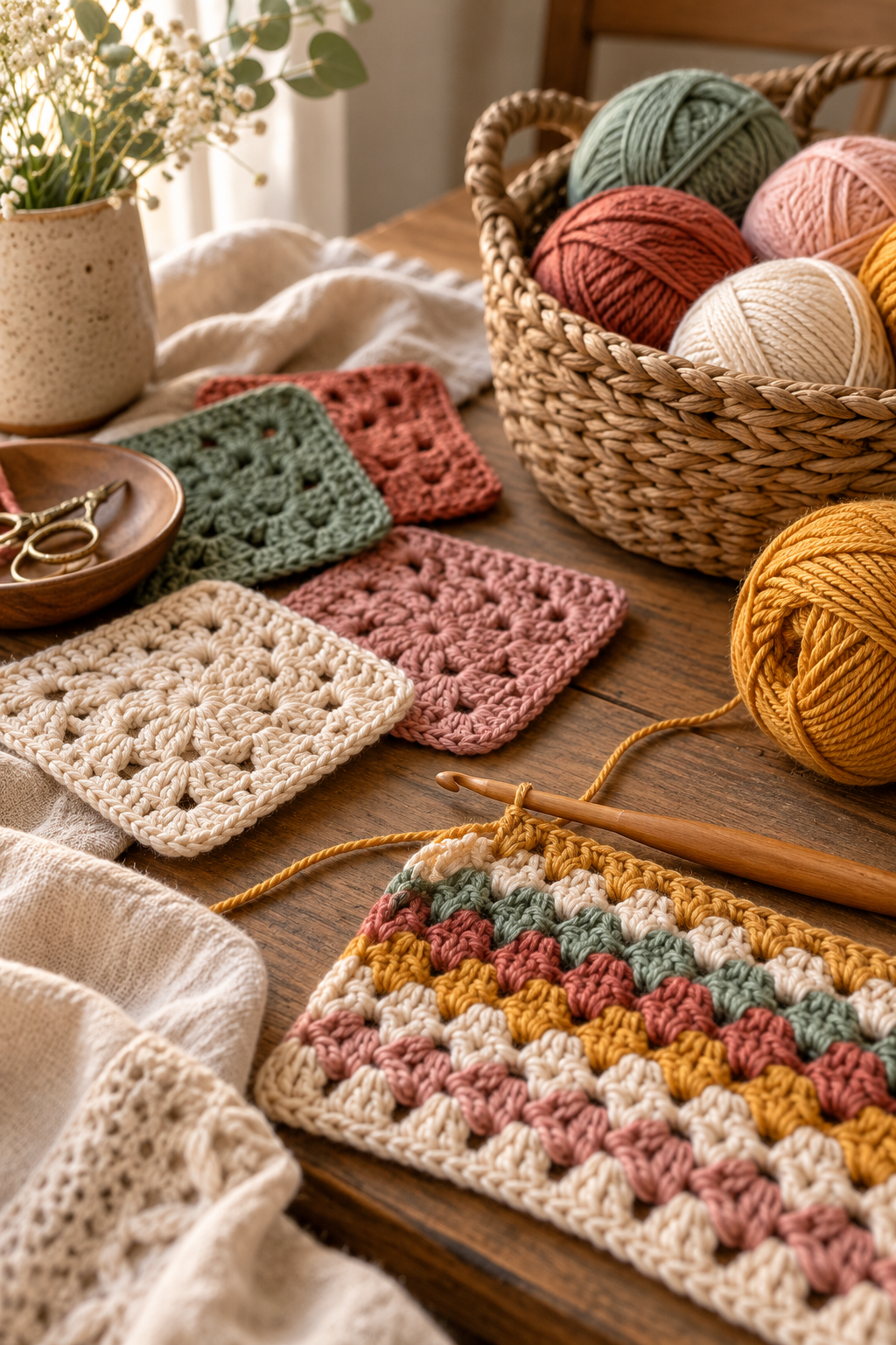 Russian join crochet technique