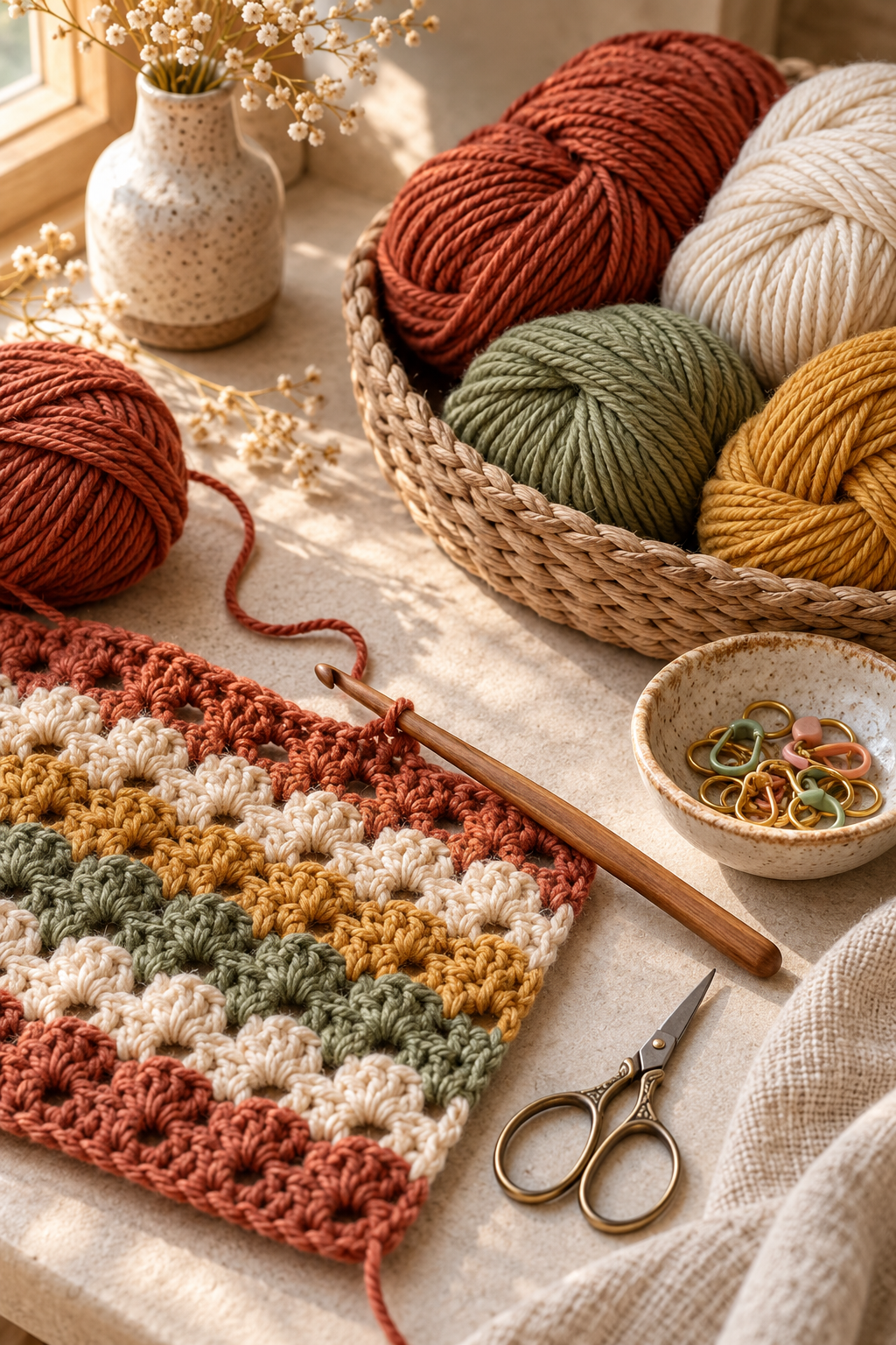 even crochet tension