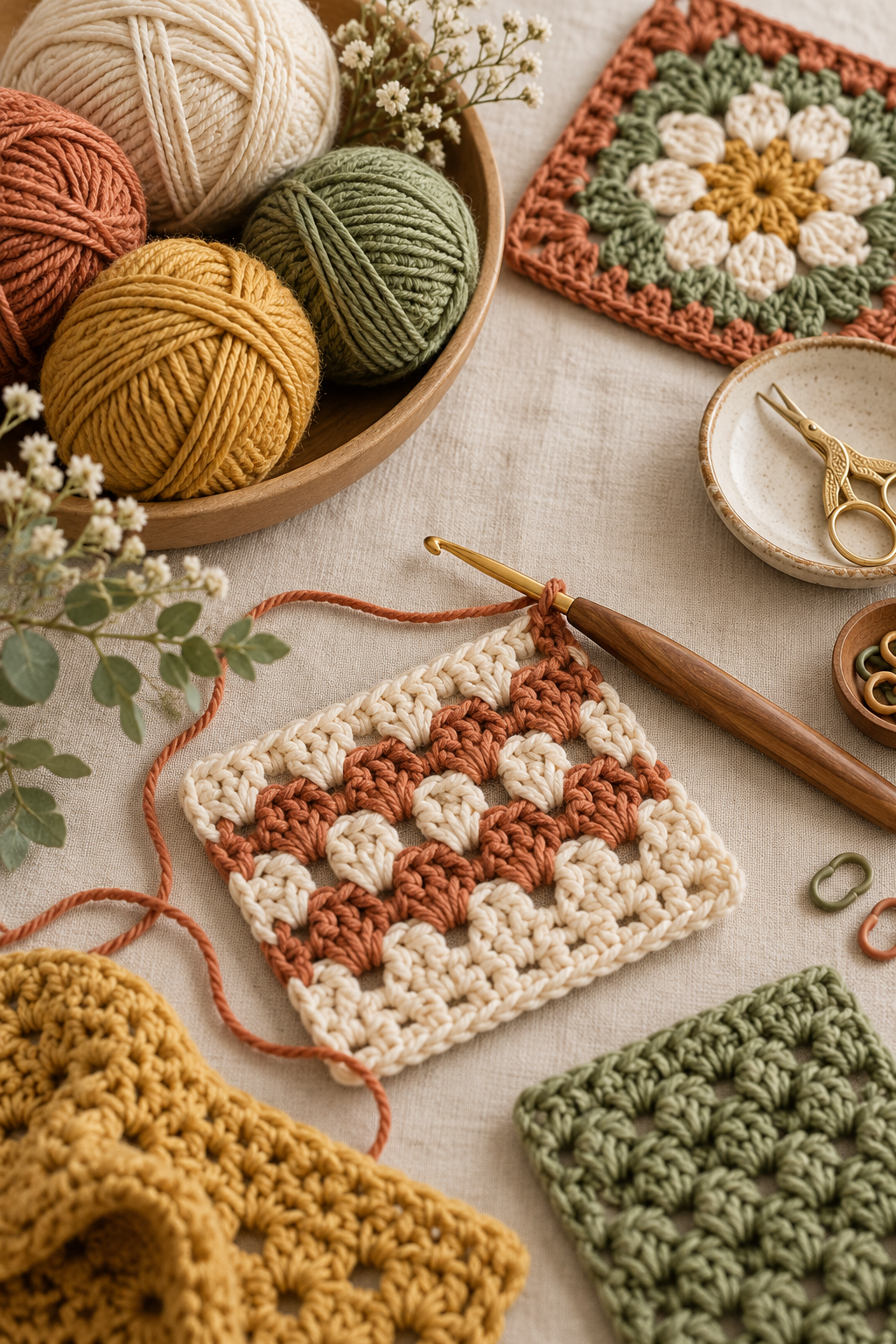 neat crochet yarn join