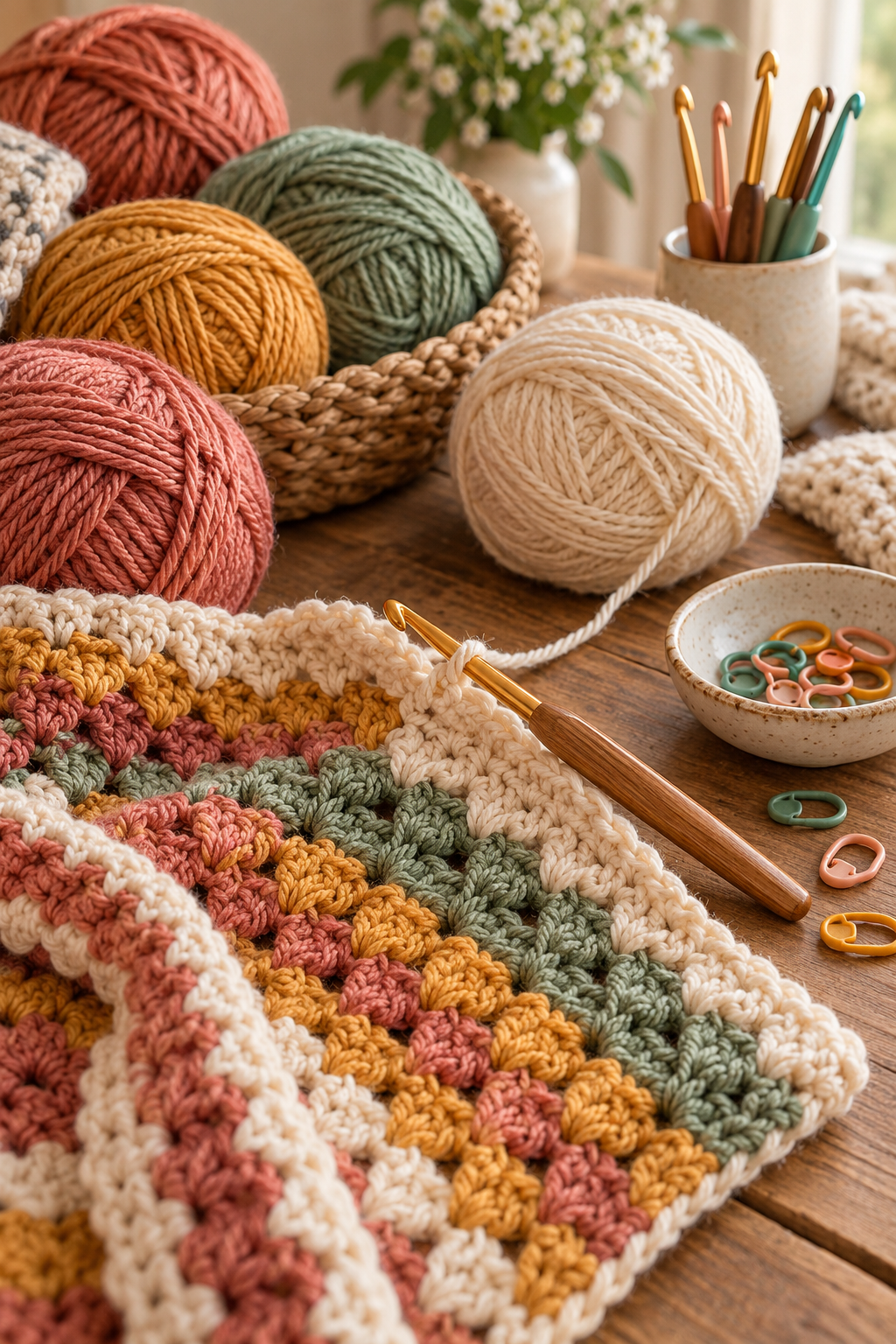 learning crochet technique