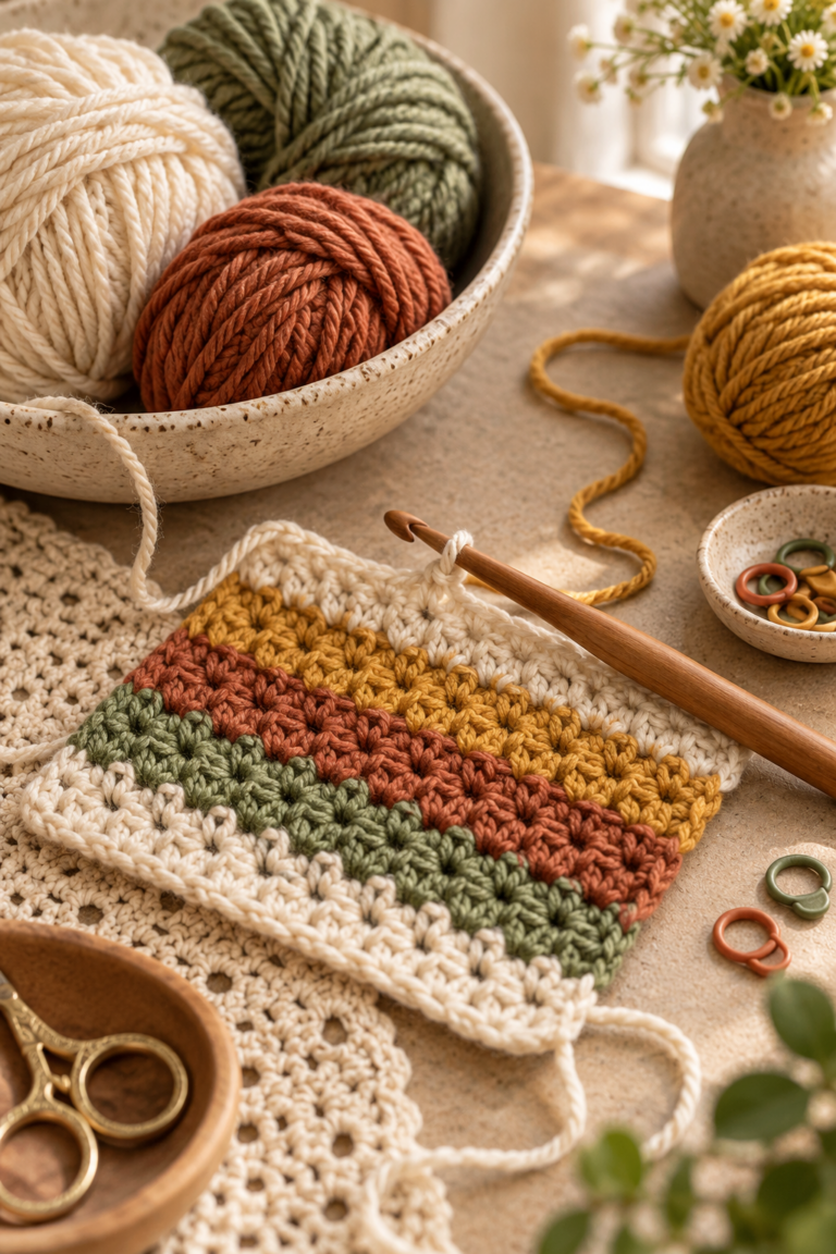 crochet tips and tricks craft table